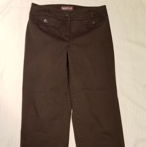 Tribella Sport Brown Capri Jeans Size 4